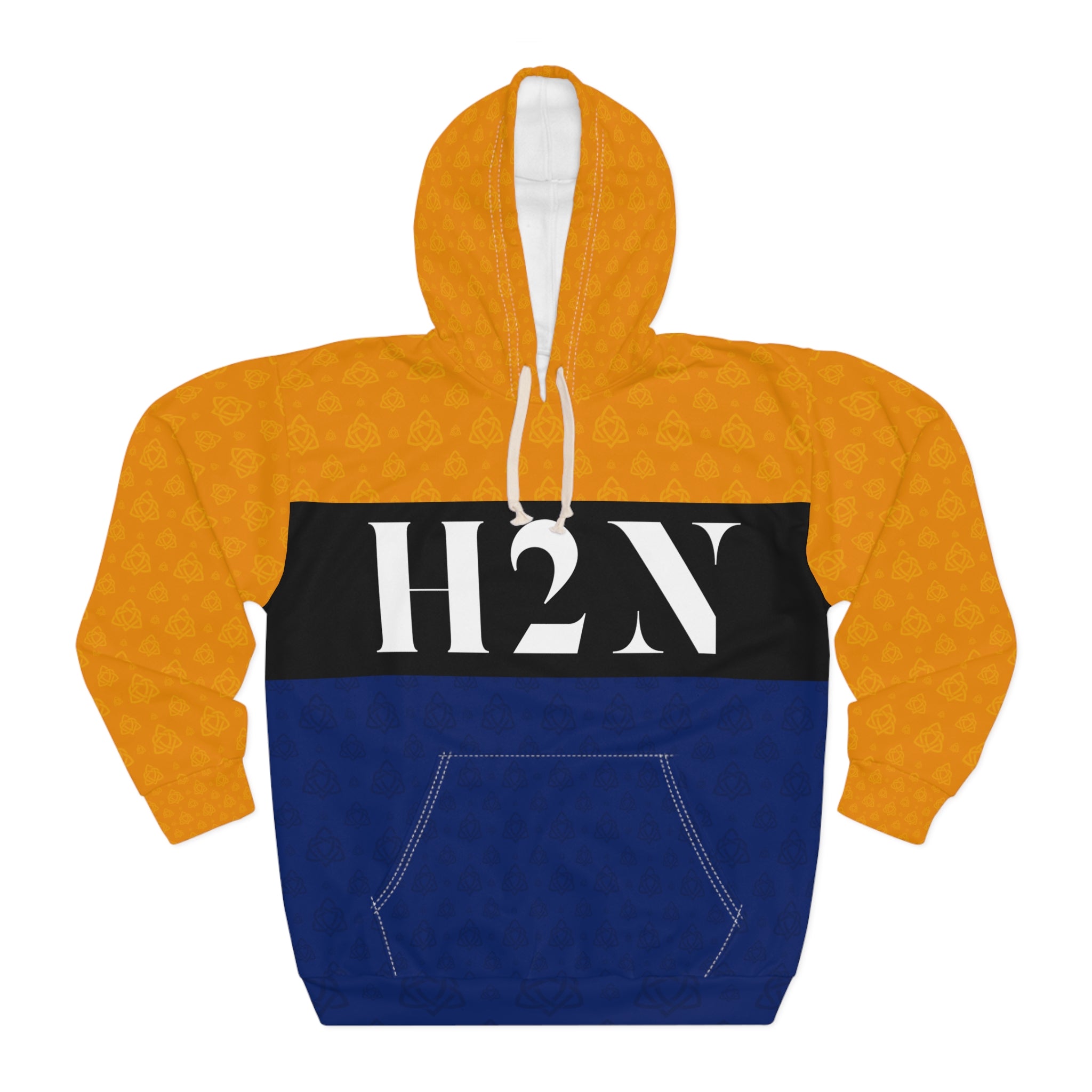 Yellow And Blue Pullover Hoodie