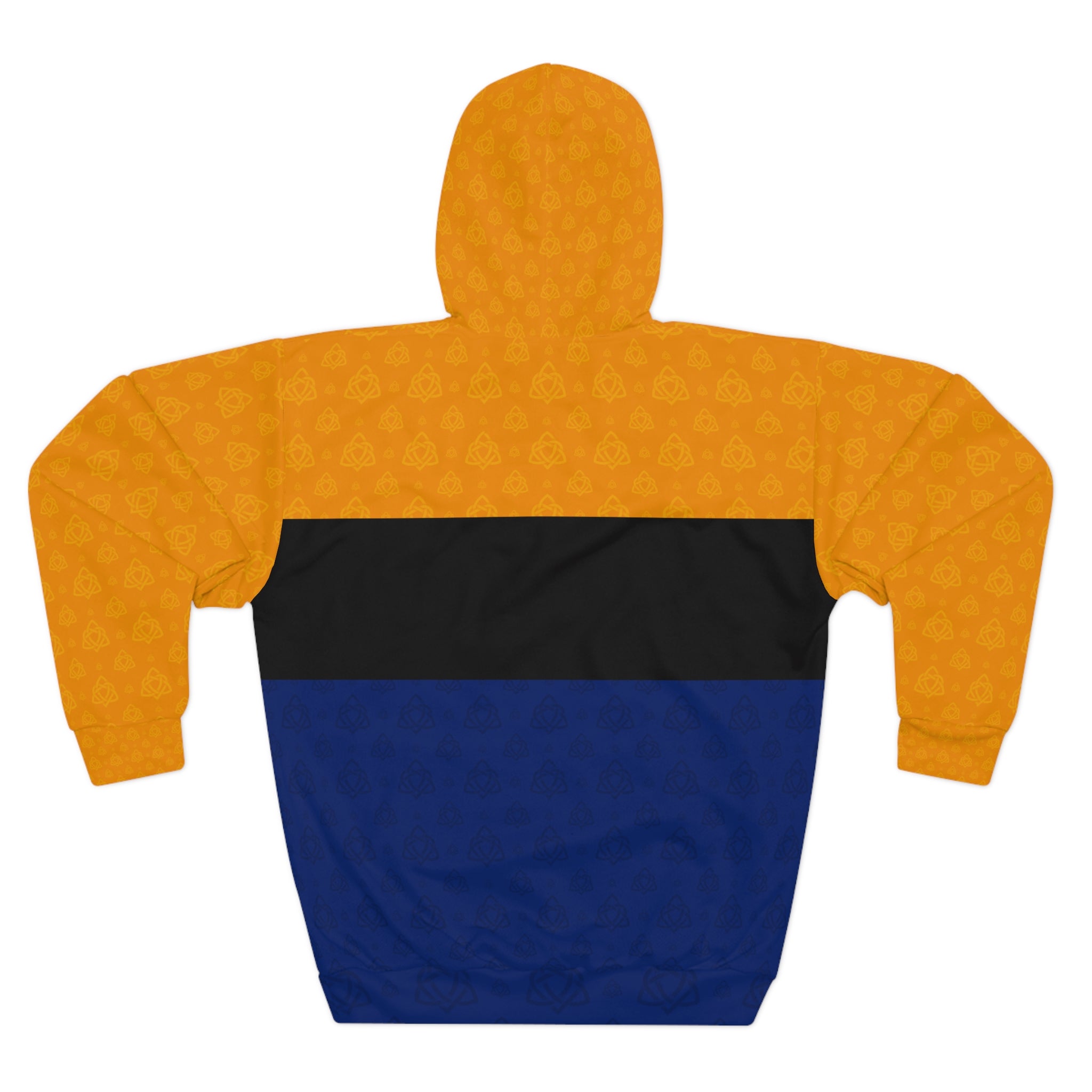 Yellow And Blue Pullover Hoodie