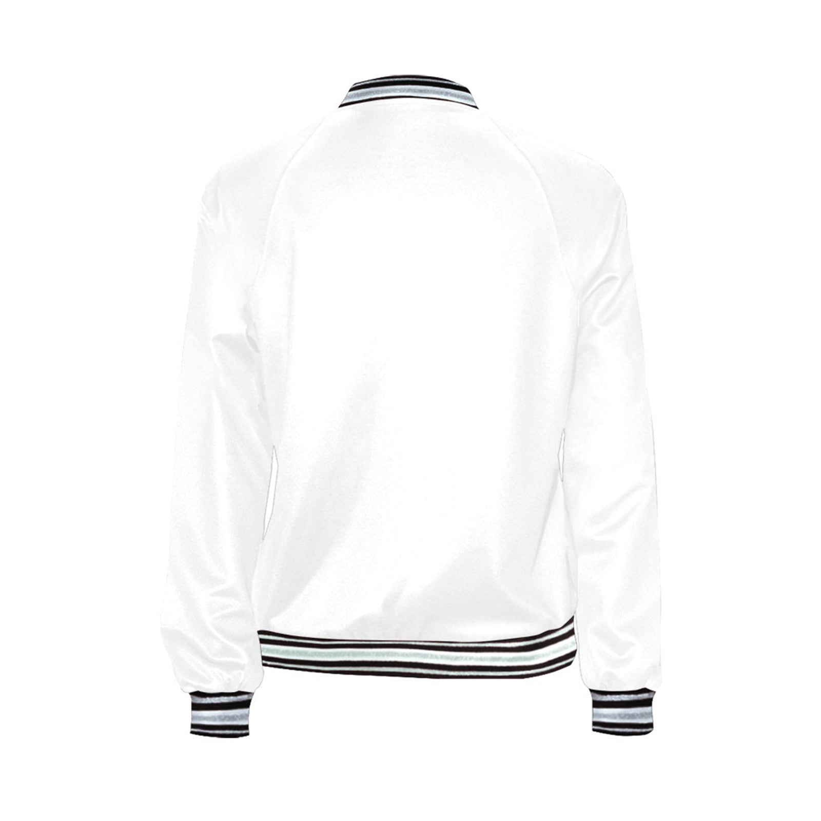 Women's Green Horizontal Stripes Jacket (Model H21)