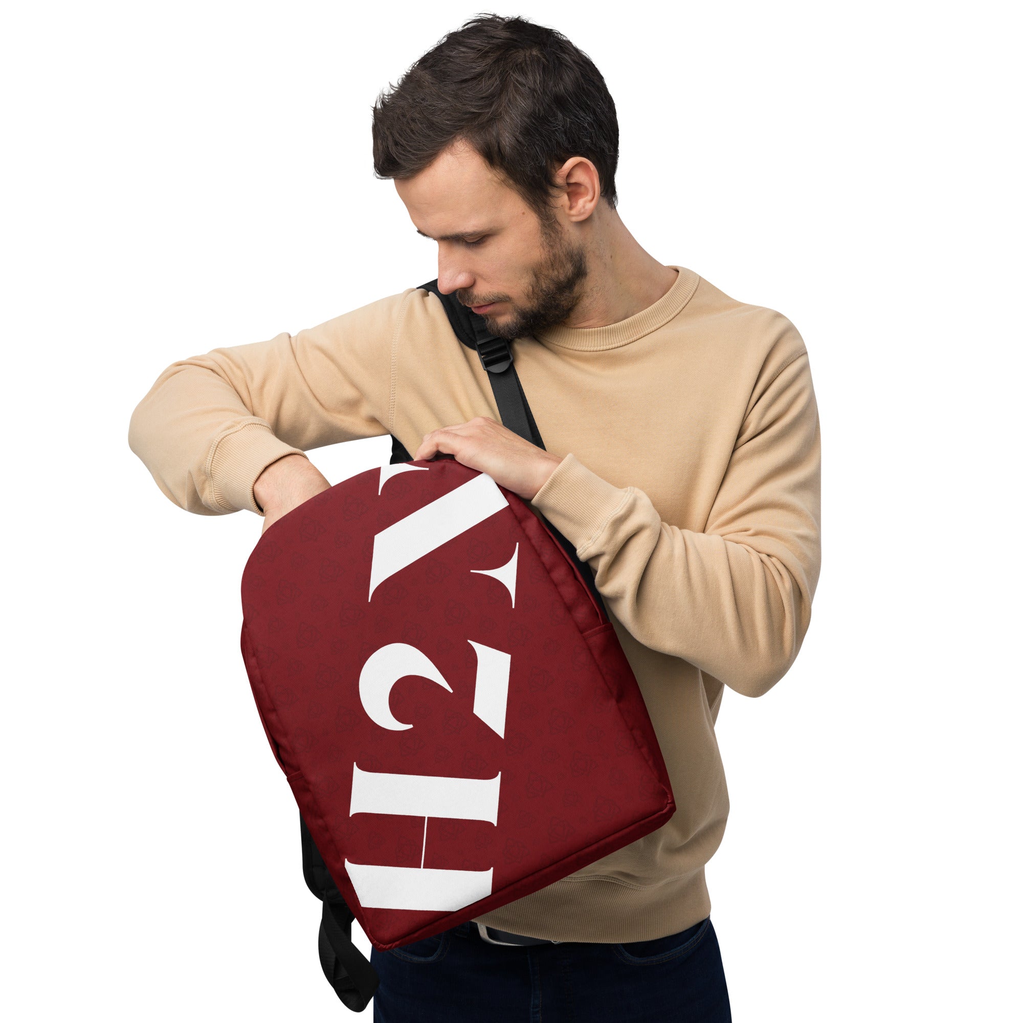 Red Minimalist Backpack