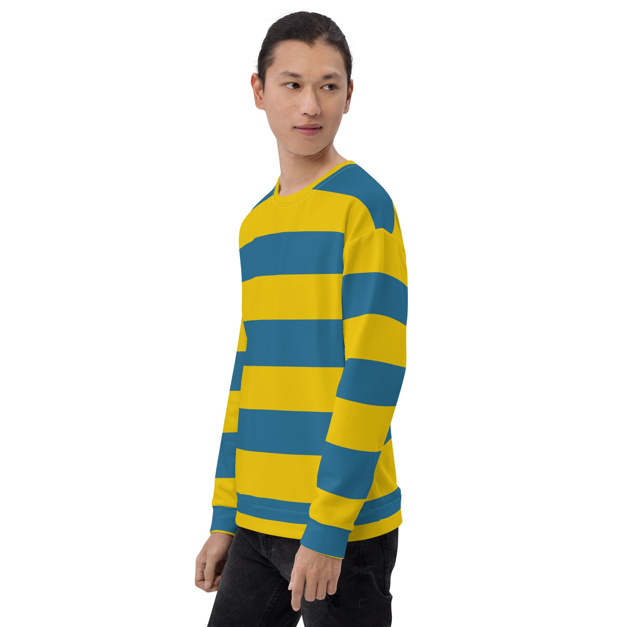 Blue and Yellow Sweatshirt