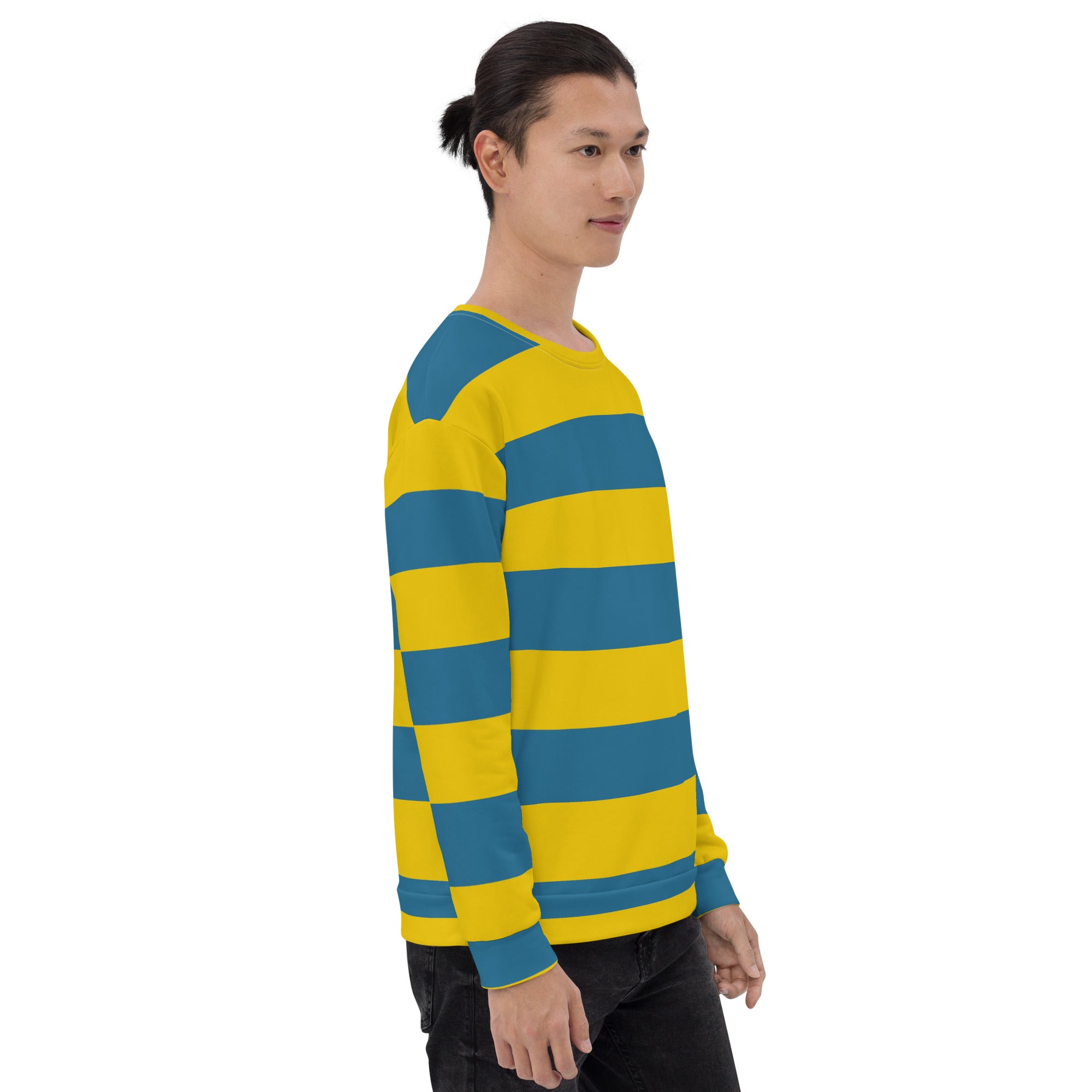 Blue and Yellow Sweatshirt