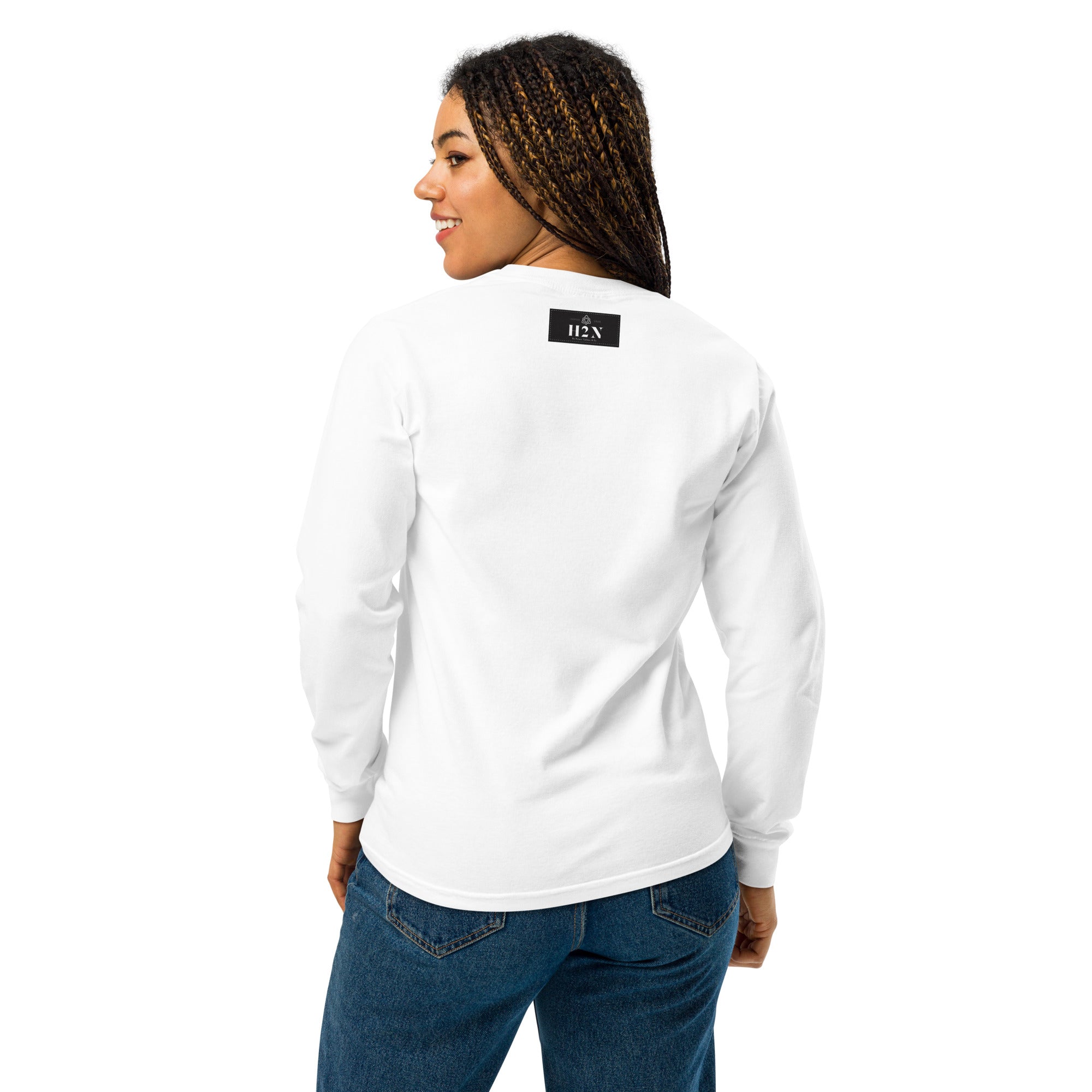 Glamour never takes a day off. long-sleeve shirt
