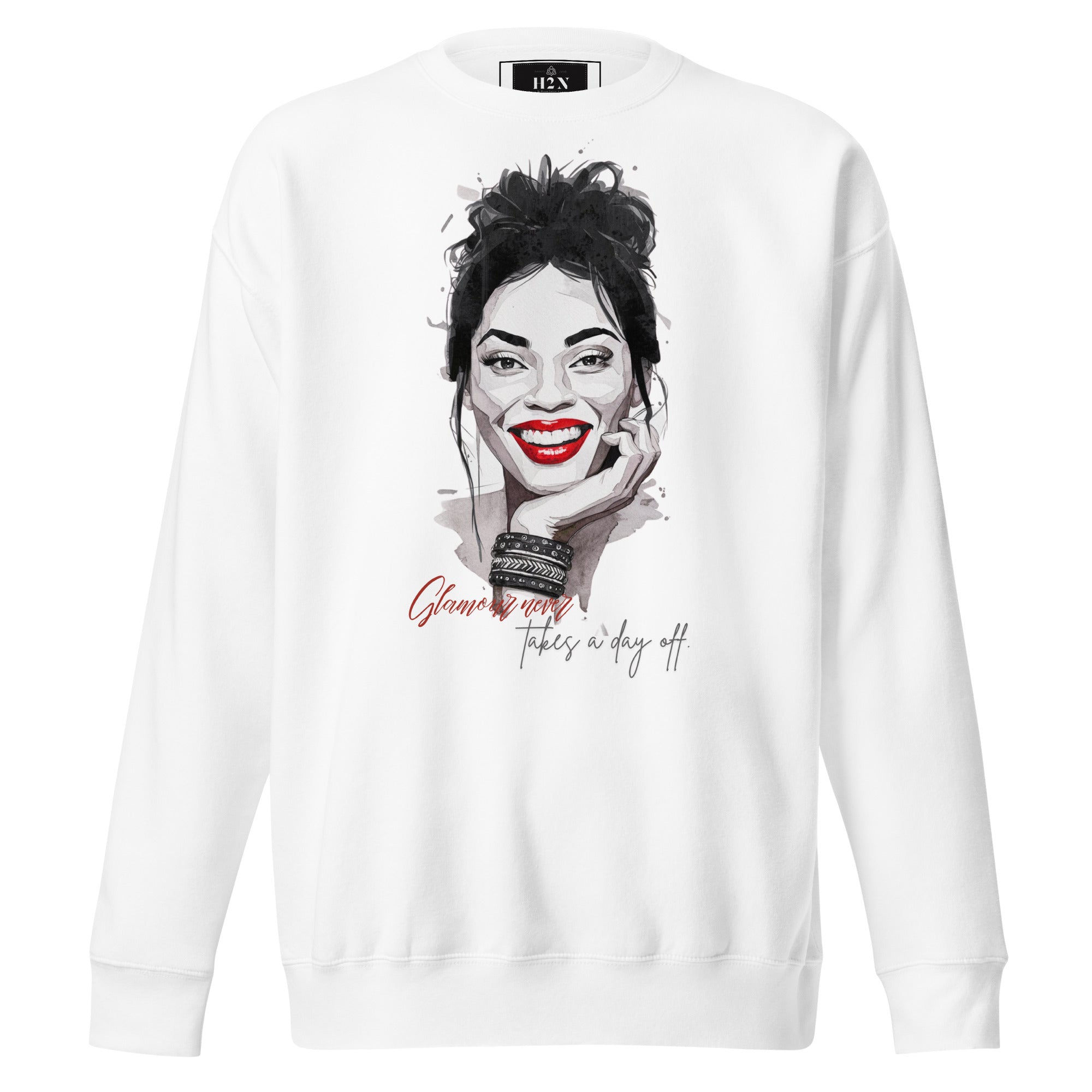 Glamour never takes a day off Sweatshirt