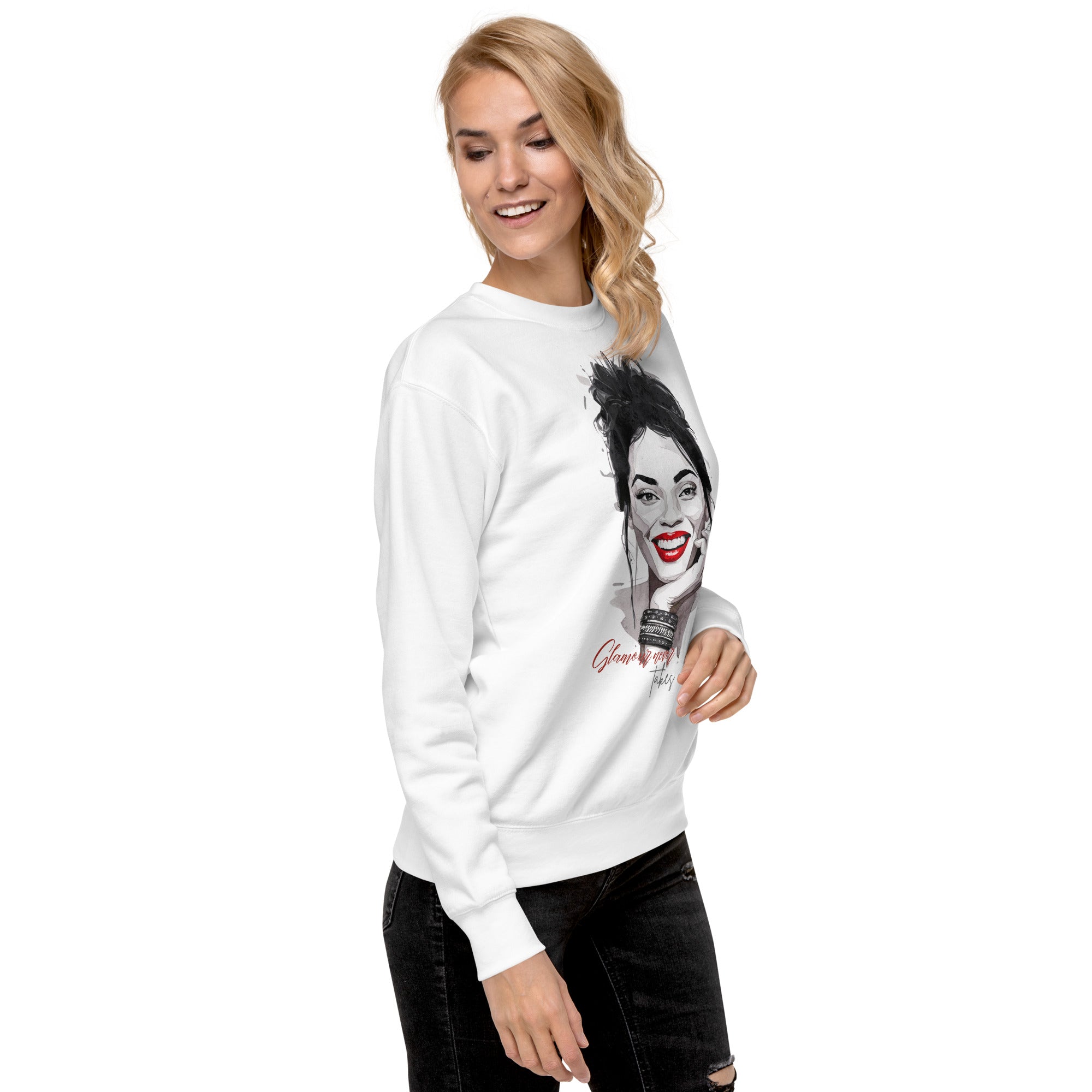 Glamour never takes a day off Sweatshirt